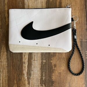 White Nike Icon Blazer Wristlet